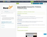 Digital Age Skill: Language Arts - Freshmen, Freshmen, Goose