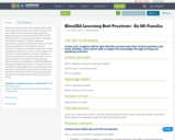 BlendEd Learning Best Practices - En Mi Familia