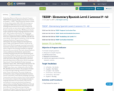 TEESP - Elementary Spanish Level 2 Lessons 19 - 40