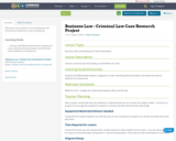 Business Law - Criminal Law Case Research Project