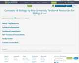 Concepts of Biology by Rice University Textbook Resources for Biology II