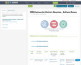 OER Options for District Adoption - GoOpen Remix