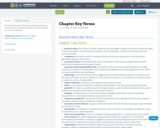 Chapter Key Terms