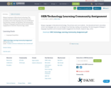 OER/Technology Learning Community Assignment