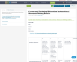 Career and Technical Education Instructional Resource Vetting Rubric