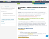 Travel Agency, English Foundations, Intermediate Mid