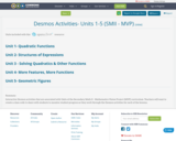 Desmos Activities- Units 1-5 (SMII - MVP)