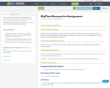 MyPlate Summative Assignment