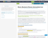 Music, Mandarin Chinese, Intermediate-Low