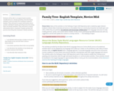 Family Tree- English Template, Novice Mid