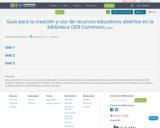 Guía para la creación y uso de recursos educativos abiertos en la biblioteca OER Commons