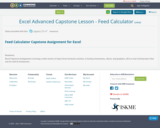 Excel Advanced Capstone Lesson - Feed Calculator