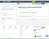 Perspectives on culture and global health