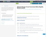 Climate Change: Cross-Curricular Math, English, Science Lesson