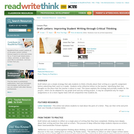 Draft Letters: Improving Student Writing through Critical Thinking