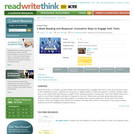 e-Book Reading and Response: Innovative Ways to Engage with Texts