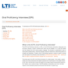 Oral Proficiency Interview