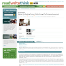 Strategy Guide: Making the Reading Process Visible Through Performance Assessment