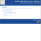 CCSS Professional Development: Math Module 3