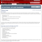 Teacher's Guide to the Occupational Outlook Handbook