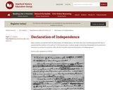 Reading Like a Historian: Declaration of Independence