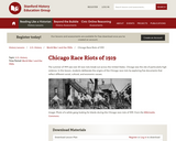 Reading Like a Historian: Chicago Race Riots of 1919