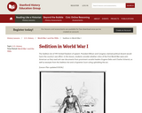 Reading Like a Historian: Sedition in WWI