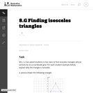 8.G Finding isosceles triangles