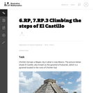 6.RP, 7.RP.3 Climbing the steps of El Castillo