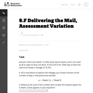 8.F Delivering the Mail, Assessment Variation
