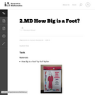 2.MD How Big is a Foot?