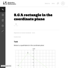 8.G A rectangle in the coordinate plane
