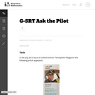 G-SRT Ask the Pilot