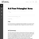 8.G Two Triangles' Area