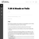 7.SP.6 Heads or Tails