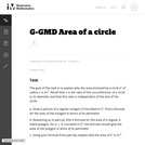 G-GMD Area of a circle