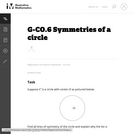 G-CO.6 Symmetries of a circle