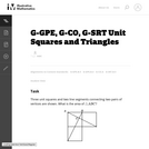 G-GPE, G-CO, G-SRT Unit Squares and Triangles