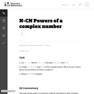 N-CN Powers of a complex number