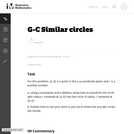G-C Similar circles