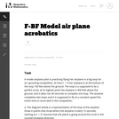F-BF Model air plane acrobatics