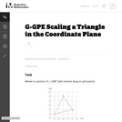G-GPE Scaling a Triangle in the Coordinate Plane