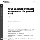 G-CO Showing a triangle congruence: the general case