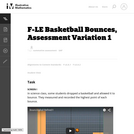 F-LE Basketball Bounces, Assessment Variation 1
