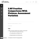 3.NF Fraction Comparisons With Pictures, Assessment Variation