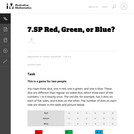 7.SP Red, Green, or Blue?