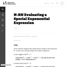 N-RN Evaluating a Special Exponential Expression