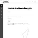 G-SRT Similar triangles