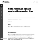 8.NS Placing a square root on the number line
