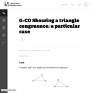 G-CO Showing a triangle congruence: a particular case